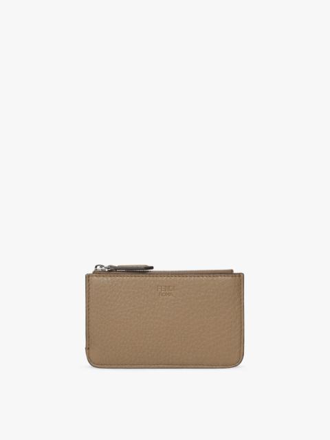 FENDI Beige leather pouch