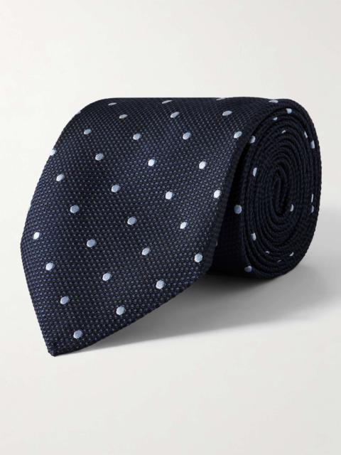 8cm Polka-Dot Silk Tie