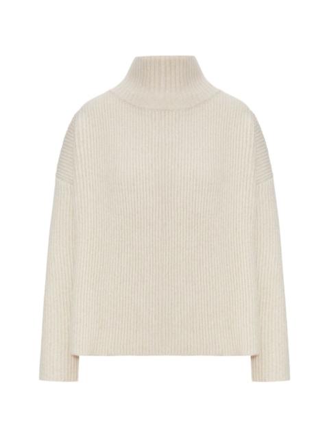 Max Mara ribbed-knit high-neck sweater