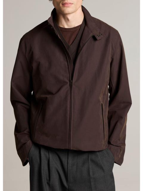 Vince Cotton-Nylon Band-Collar Windbreaker