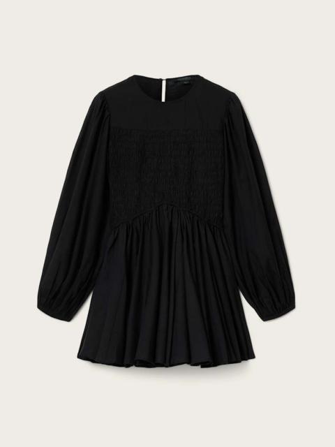 ALLSAINTS CHIA SMOCKED MINI DRESS