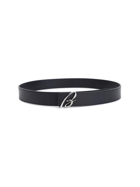 Brioni logo-buckle belt