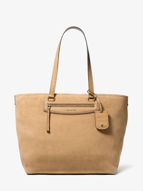 MICHAEL KORS Jet Set Travel Extra-Large Suede Tote Bag