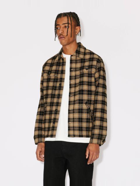 KENZO Checked wool overshirt