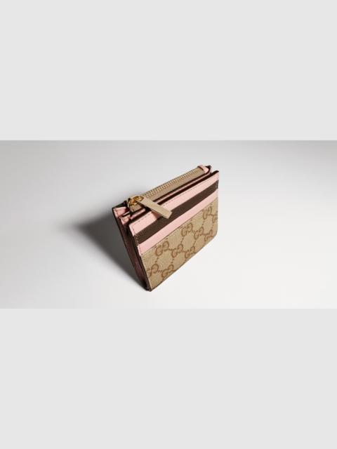 GUCCI Zip card case with multicolor slots