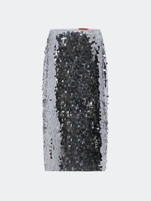 SIMONMILLER Mia Sequin Skirt In Satelitte Silver