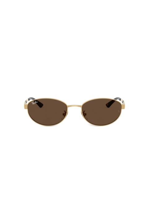 Ray-Ban oval-frame tinted sunglasses