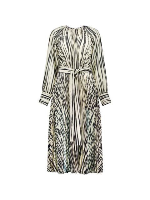 Proenza Schouler pleated striped dress