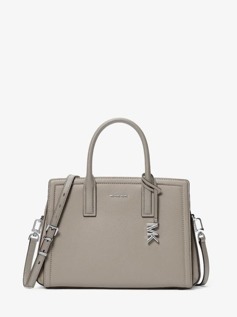 MICHAEL KORS Laila Medium Color-Block Leather Satchel