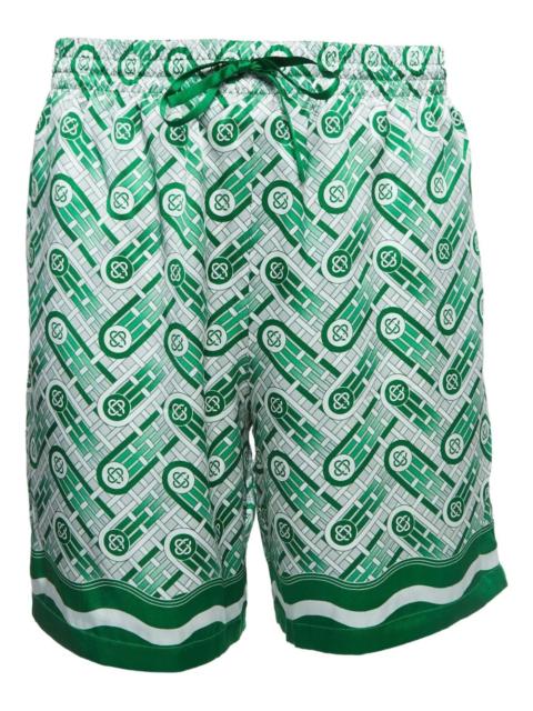 CASABLANCA geometric patterned swim shorts