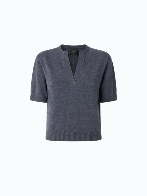 PINKO V-NECK SWEATER IN WOOL AND CASHMERE