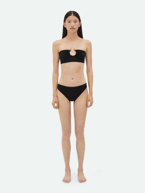 Bottega Veneta Stretch Nylon Bikini With Knot Ring