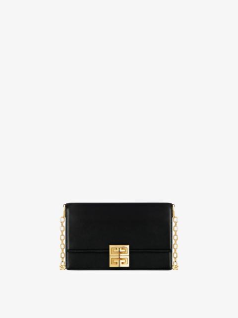 Givenchy SMALL 4G BAG IN BOX LEATHER WITH CHAIN
