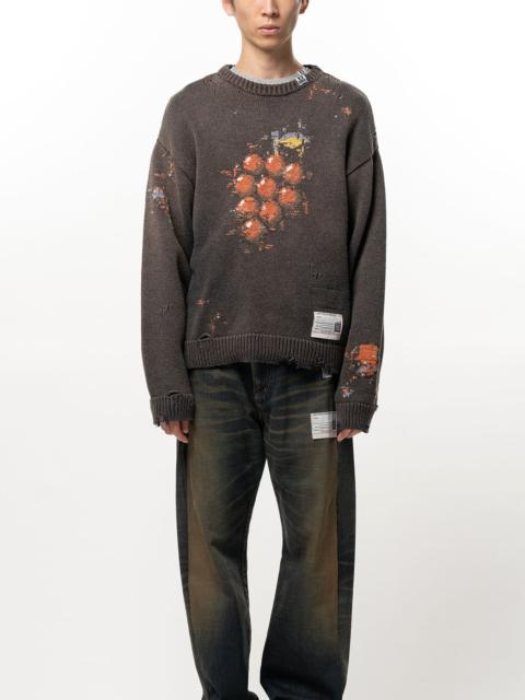 Maison MIHARAYASUHIRO Grape Jacquard Knit Sweater