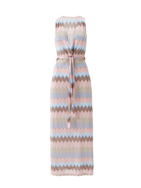 MELISSA ODABASH BRIA ZIGZAG STRIPE DRESS
