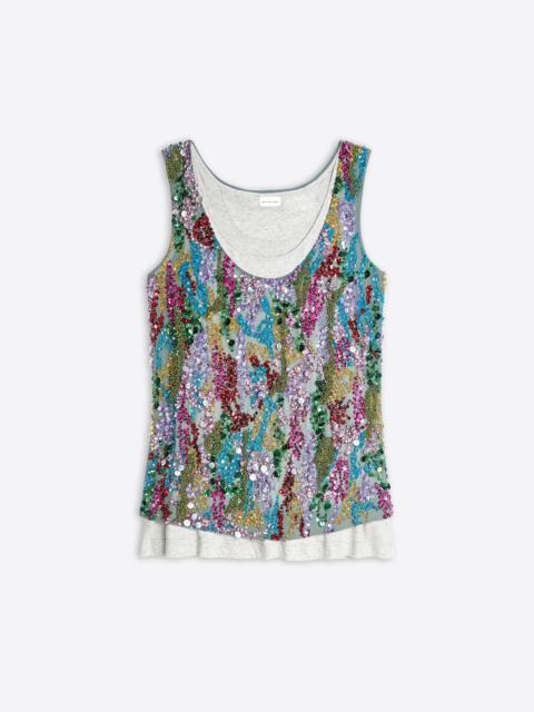 Dries Van Noten EMBROIDERED TANK TOP