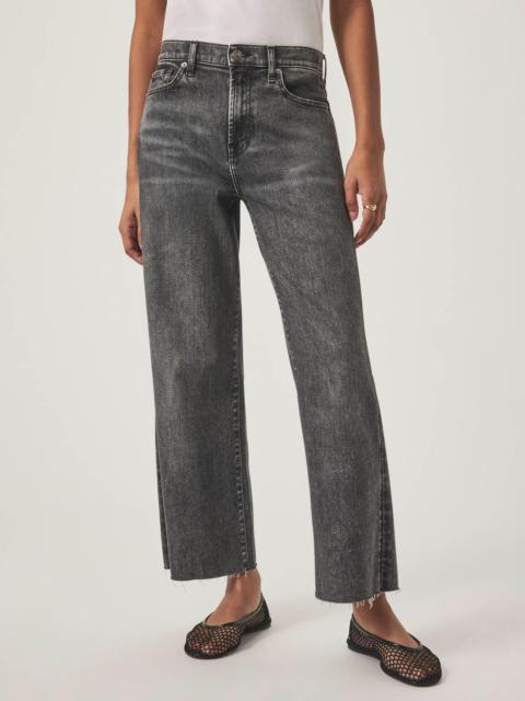 Splendid Cropped Wide Leg Raw Hem Jean