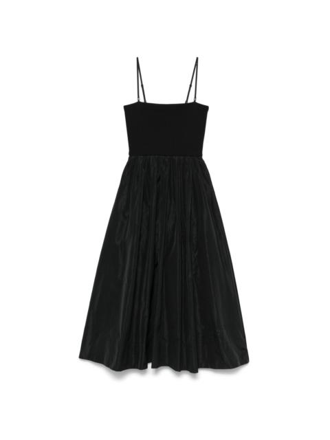 maje flared maxi dress
