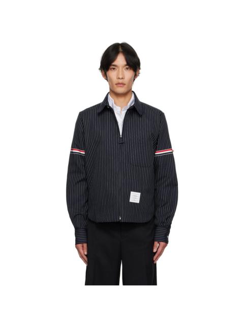 Thom Browne Navy Pinstripe Shirt