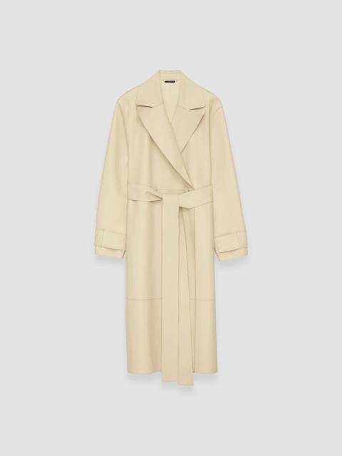 JOSEPH Bonded Leather Courty Coat