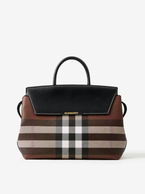 Burberry Check and Leather Medium Catherine Bag
