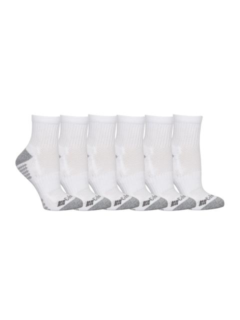 Columbia Women’s Fashion Quarter Socks With Pique Footbed - 6 Pack