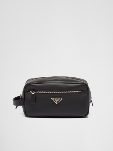 Prada Saffiano leather travel pouch
