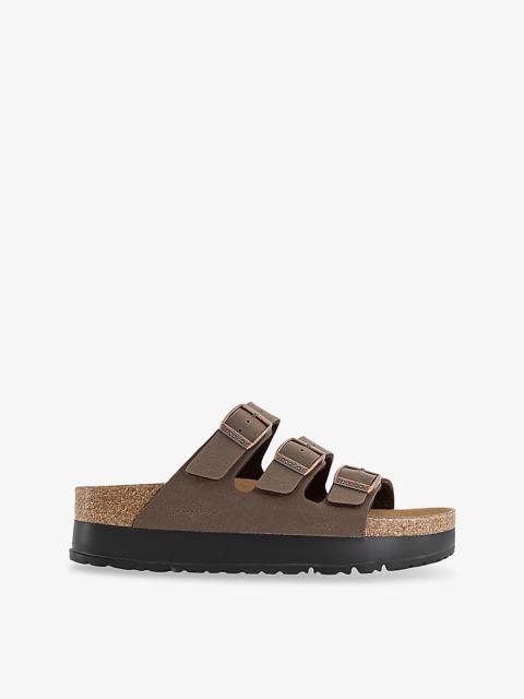 【関税&送料込】Birkenstock Beige Leather Florida Slippers BIRKENSTOCK Beige leather Florida slippers | gebnegozionline