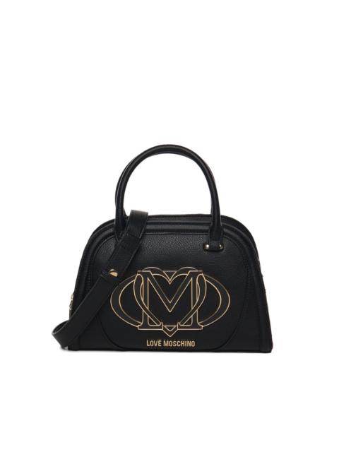 Moschino logo-plaque tote bag