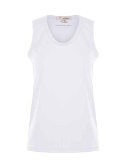 Comme Des Garçons Logo jersey tank top