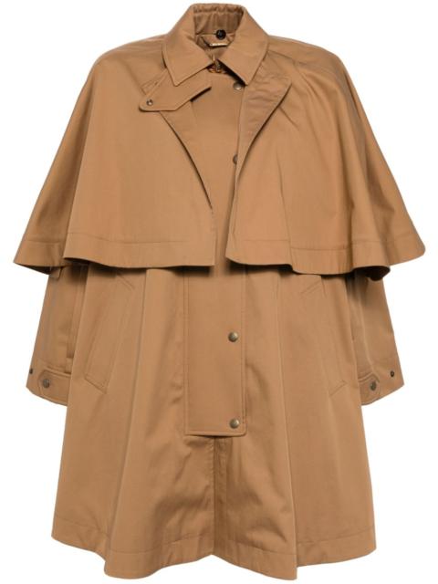 Chloé cotton gabardine parka coat