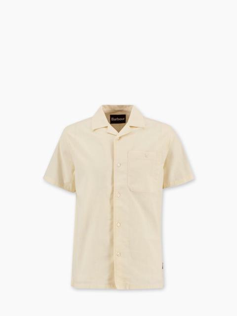 Barbour BARBOUR PARKVALE SLUB RELAXED SHORT-SLEEVED SHIRT NEUTRAL