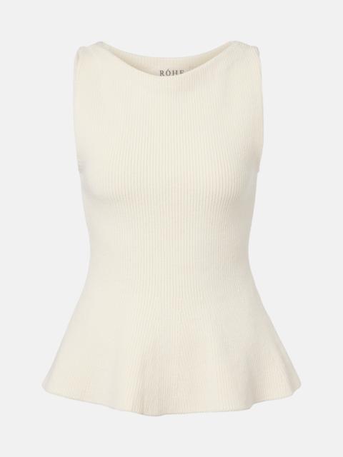 RÓHE Knitted cotton top