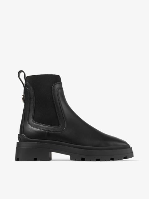 JIMMY CHOO Veronique 45
Black Smooth Leather Ankle Boots