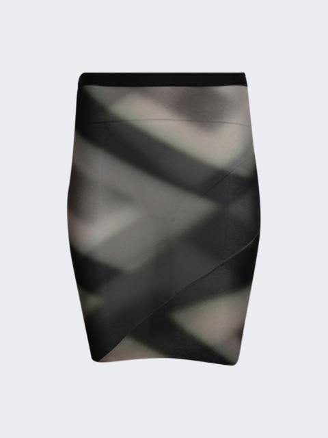 Rick Owens Wolfy Skirt Black Plaid