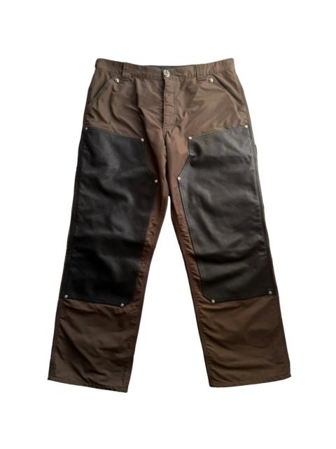 Chrome Hearts Leather Carpenter Nylon Pants "Brown" CHRM0425