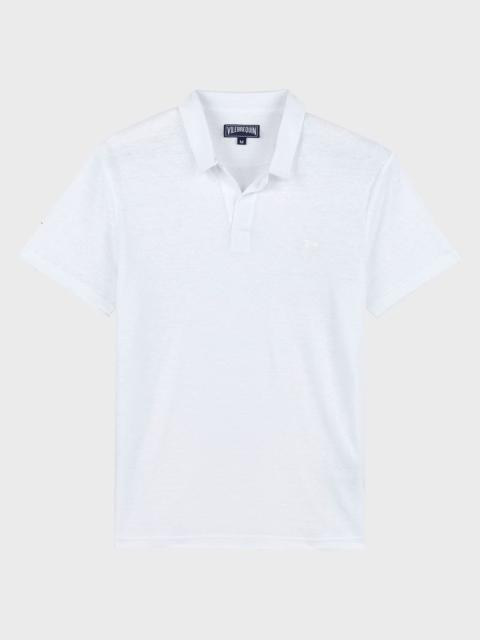 Vilebrequin Men's Pyramid Linen Polo Shirt