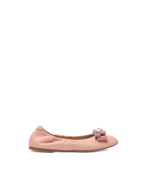 CASADEI bow-detail ballet flats