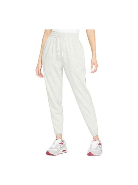 Nike (WMNS) Nike Swoosh Fly Standard Issue Embroidery Logo Sports Trousers Grey DA6466-050