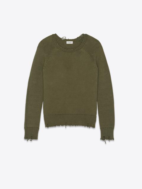 destroyed knit sweater