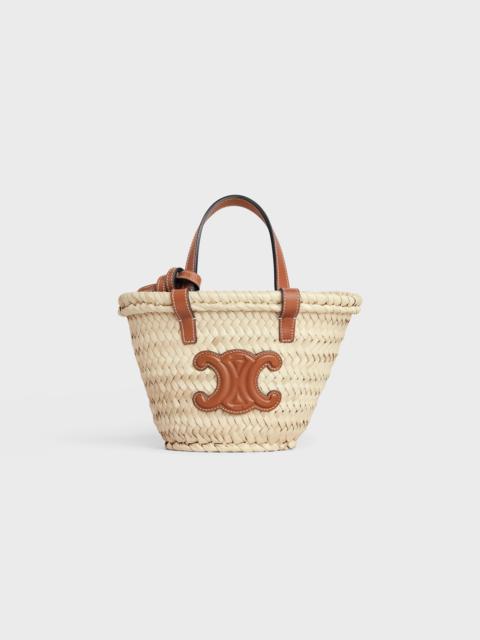 CELINE NANO TRIOMPHE PANIER in PALM LEAVES and CALFSKIN