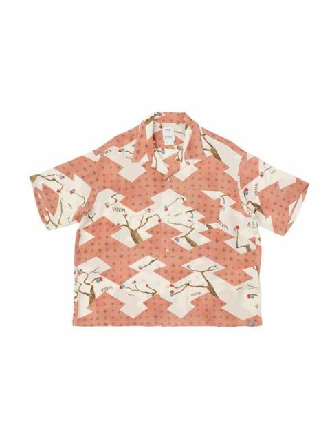 visvim CROSBY SHIRT S/S (SILK) PINK