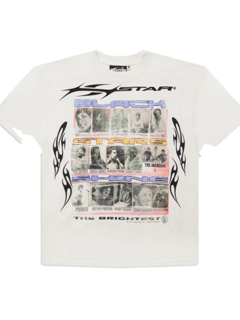 HELLSTAR Black Stars T-Shirt "White" HSR044