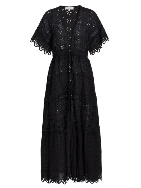 RAMY BROOK Women's Janis Eyelet Cotton Cover-Up Maxi Dress - Black