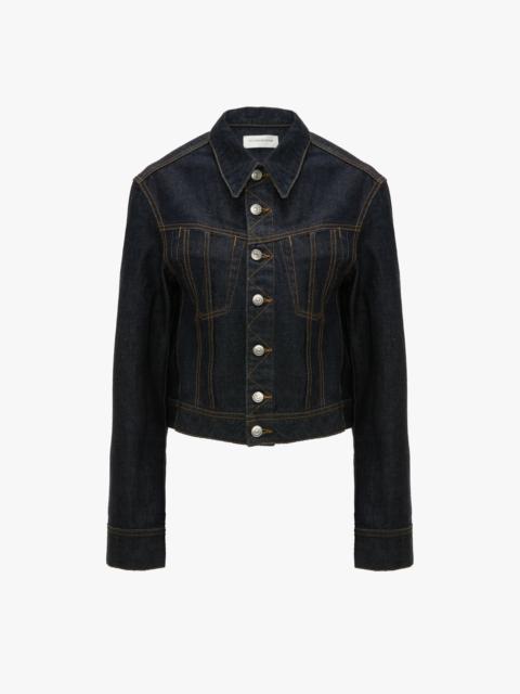 Victoria Beckham Denim Jacket In Light Rinse