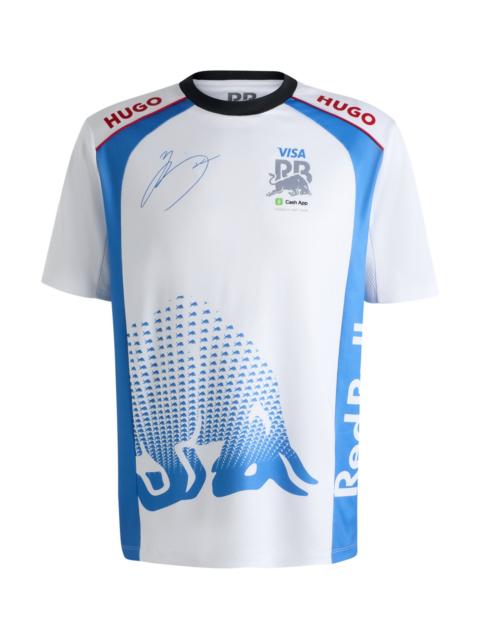 HUGO HUGO X VCARB FANWEAR T-SHIRT WITH YUKI TSUNODA ARTWORK