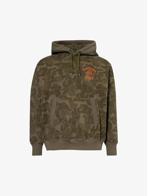 A BATHING APE® Asia Camo brand-embroidered cotton-jersey hoody