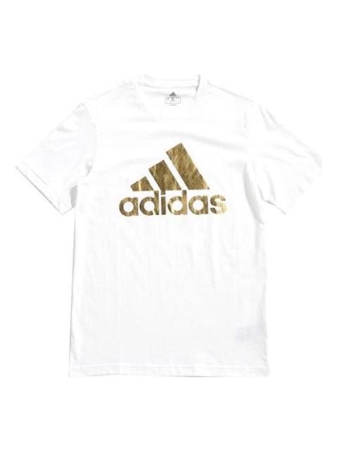 adidas 8-Bit Foil Grfx Printed Short Sleeve TEE Men White FN1736