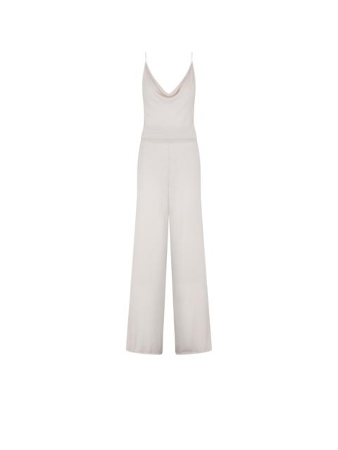 TOM FORD FINE CASHMERE SILK KNIT COWL COLLAR JUMPSUIT
