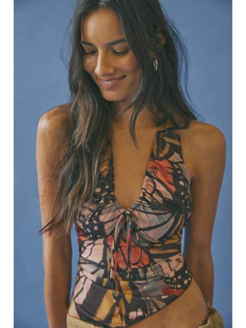 FREE PEOPLE Butterfly Effect Halter Top